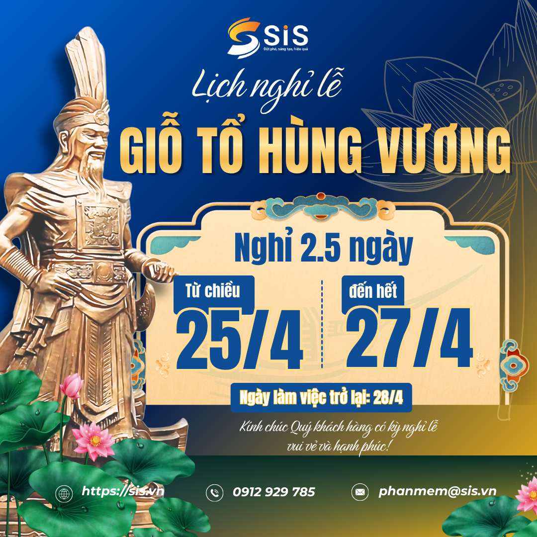 THÔNG BÁO LỊCH NGHỈ LỄ GIỖ TỔ HÙNG VƯƠNG NĂM 2026